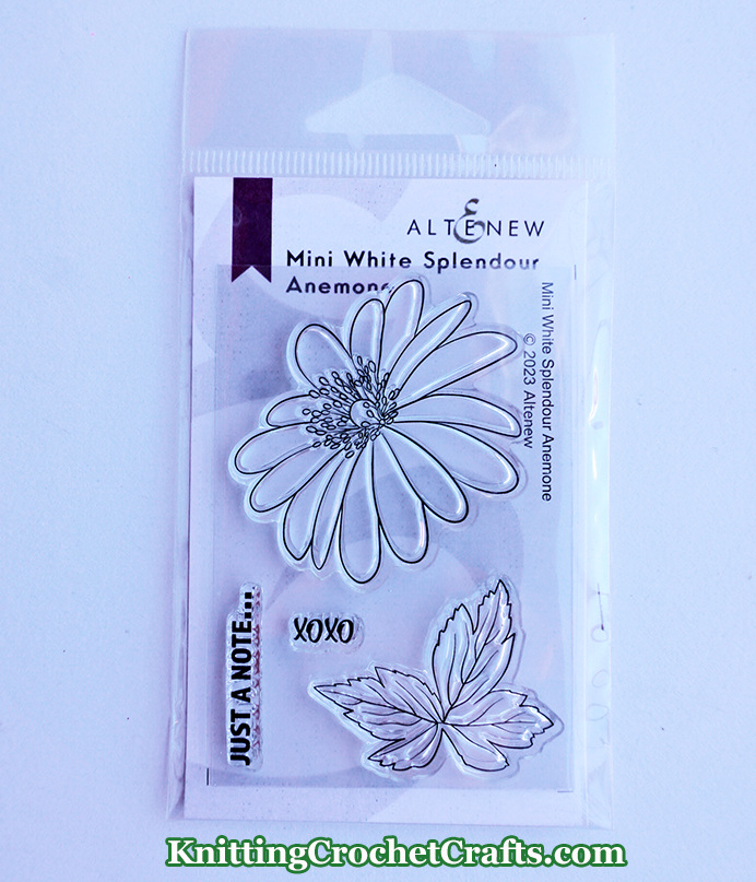 Altenew Mini White Splendour Anemone Stamp Set