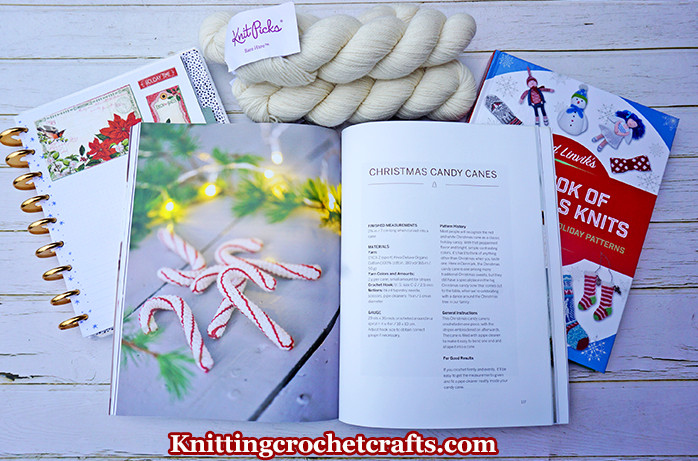 Christmas Candy Canes Crochet Pattern From the Book Classic Christmas Crochet