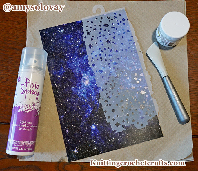 Stenciling With Stamperia's Little Dot Stencil, Pixie Spray and Stencil Butter by the Crafter's Workshop