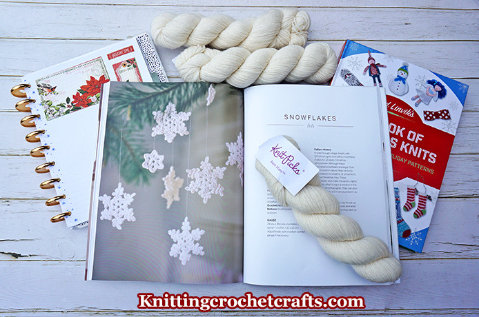 Snowflakes Crochet Pattern From the Classic Christmas Crochet Book by Heidi B Johannesen and Pia H. H. Johannesen, With Photography by David Bering / Montgomery