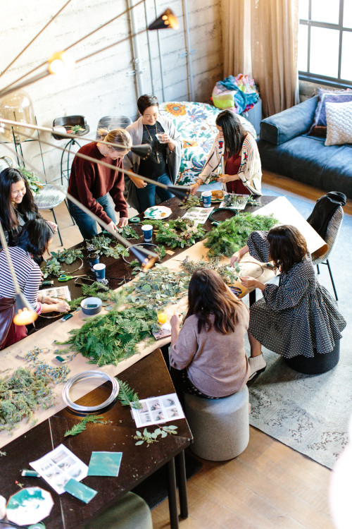 DIY Wreath Making Class -- Photo Courtesy of Hillary Ungson