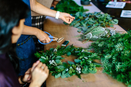 How to Make a Wreath -- Photo courtesy of Hillary Ungson