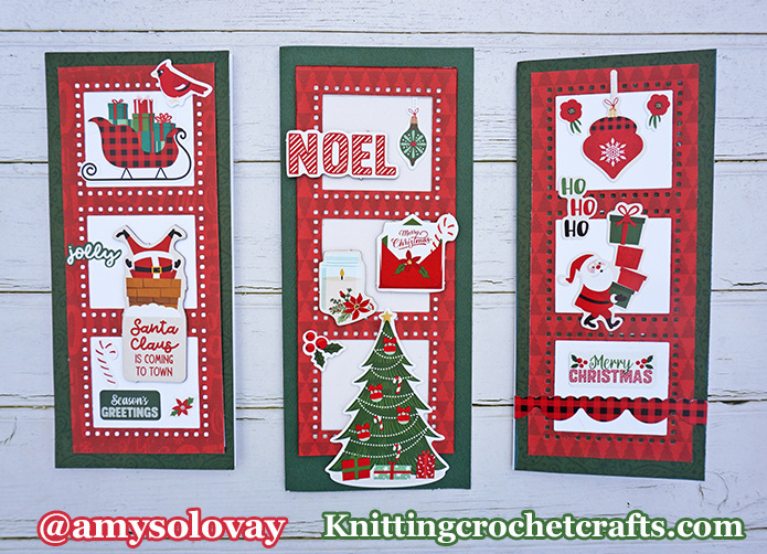 Christmas Card Making Ideas Featuring Craft Supplies from the Magic of Christmas Collection by Echo Park Paper Company