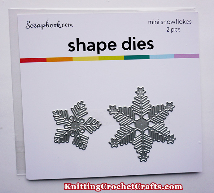 Mini Snowflakes Shape Dies by Scrapbook.com for Mixed Media Art, Paper Crafts, Scrapbooking, Card Making and Junk Journaling