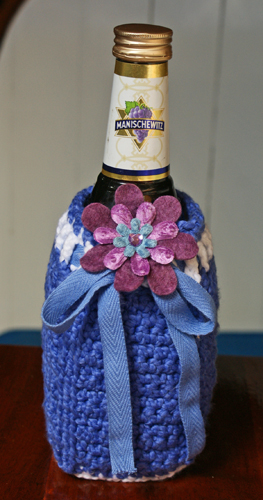 Crocheted Wine Bottle Cozy