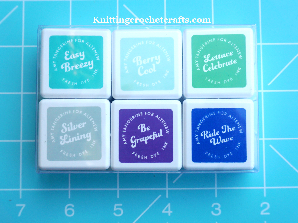 Altenew's Ocean Dreams Set of Dye Ink Pads, Which Were Curated by Amy Tangerine