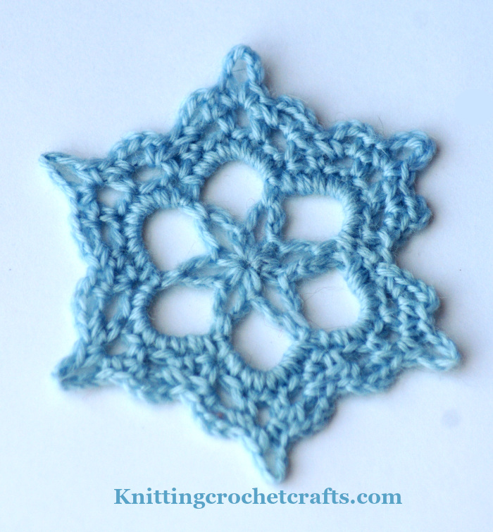 Hexagon Motif #65 From Crochet Kaleidoscope by Sandra Eng, Published by Interweave.