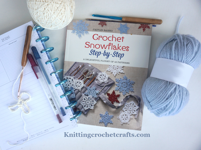 Winter Crafts: Crochet Snowflakes From Crochet Snowflakes Step-By-Step, Plus Craft Project Planning Using a Discbound Planner