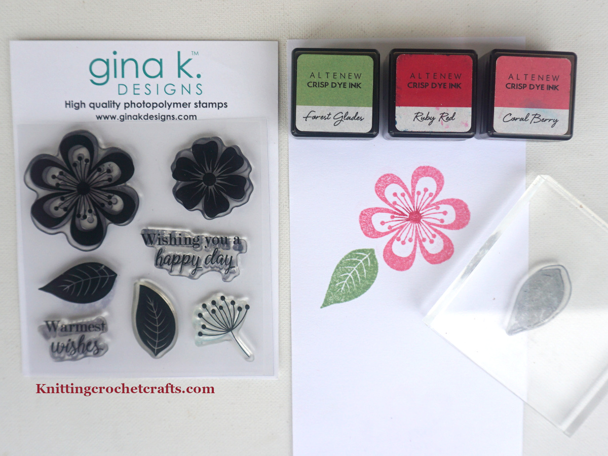 Gina K Designs Fancy Flowers Mini Stamp Set