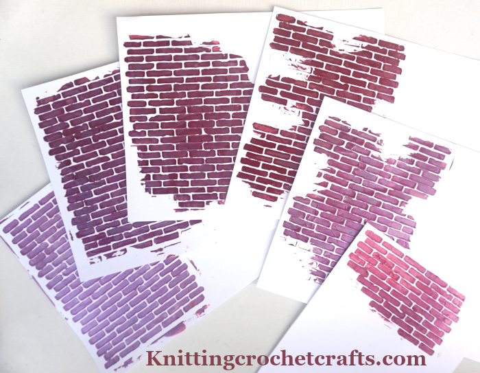 Brick Wall Images Made Using This Stencil