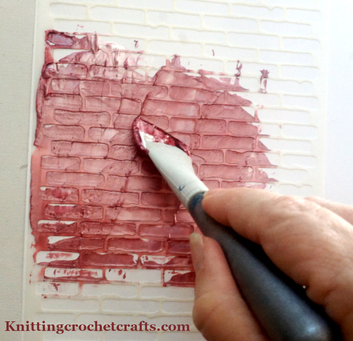 Mintay Brick Wall Stencil