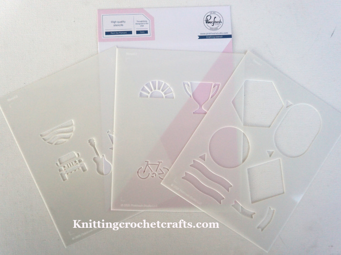 Pinkfresh Studio Layering Stencils: Mark the Moment Set