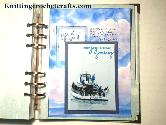 6x8 Scrapbooking Layout: Life Is Good; Find Joy in Your Journey