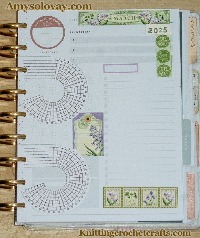 Monthly Planner Layout for St. Patrick's Day 2025