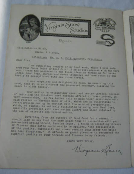 From Virginia Snow's Authority on Bead Bags, Necklaces Etc.